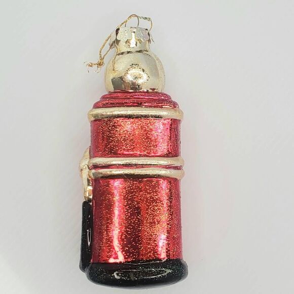 Vintage 1996 Glass By Peschka Blown Glass Gas Pump Christmas Tree Ornament 6" - Picture 4 of 5